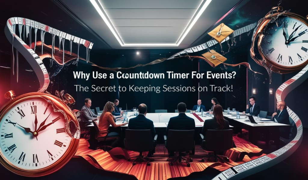 Countdown timer ensuring seamless sessions during a live event or conference