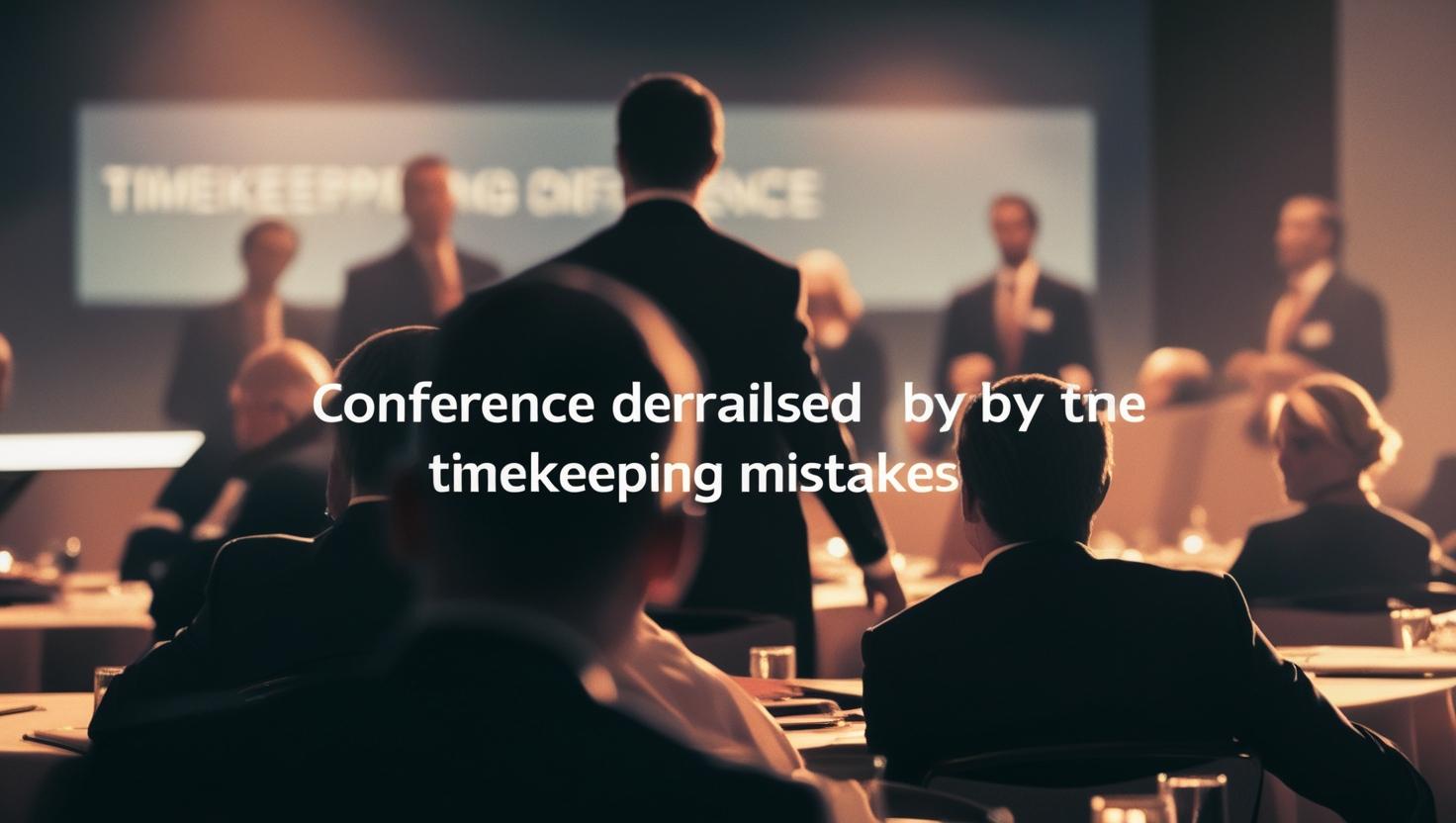 Speaker timekeeping strategies to prevent delays during conference sessions