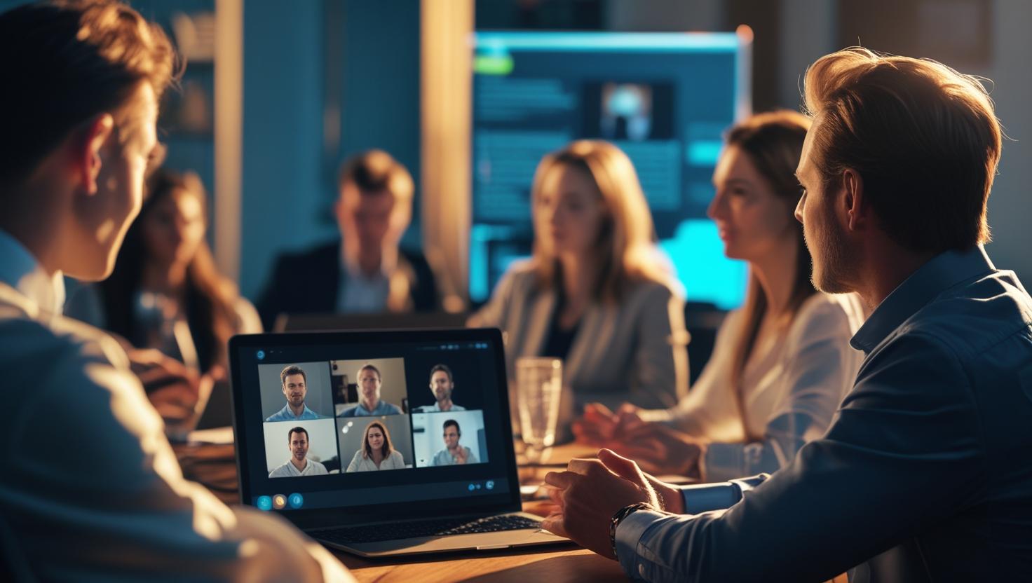 Discreet countdown timer for webinars helping speakers stay on track without interruptions