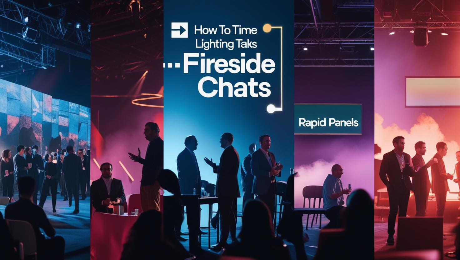 Timing lightning talks, fireside chats, and rapid panels with precision using a stage countdown timer during a live event